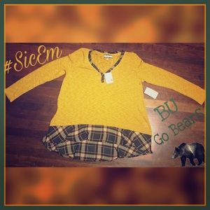 Green and Gold Loose Fit Tunic